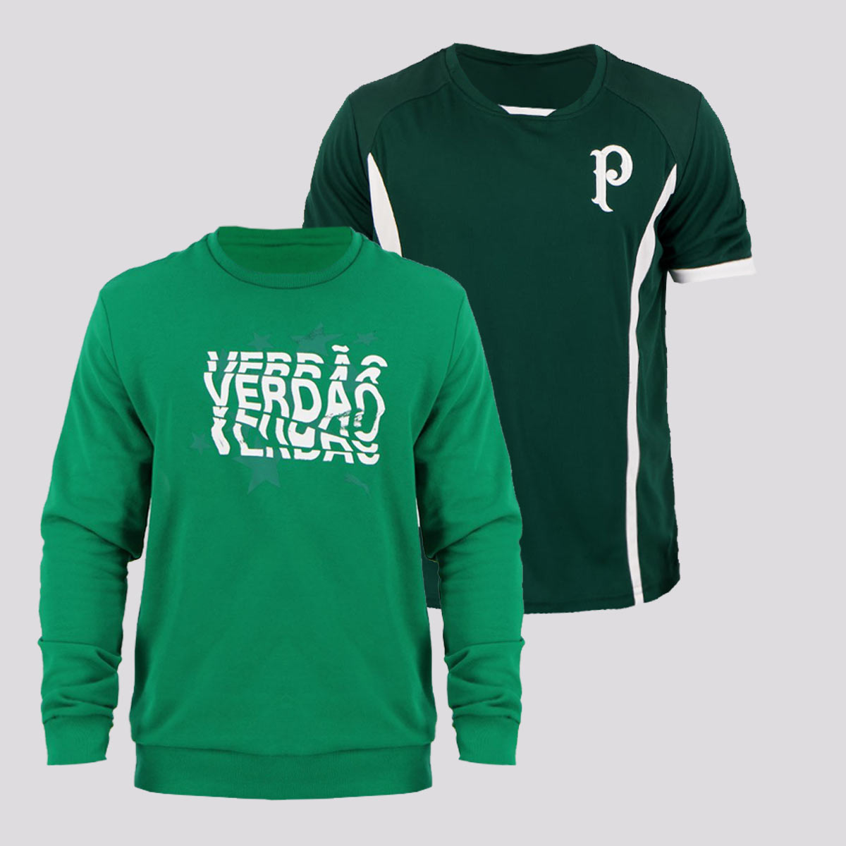 Kit Palmeiras Moletom Puma + Camisa Torcedor Verde