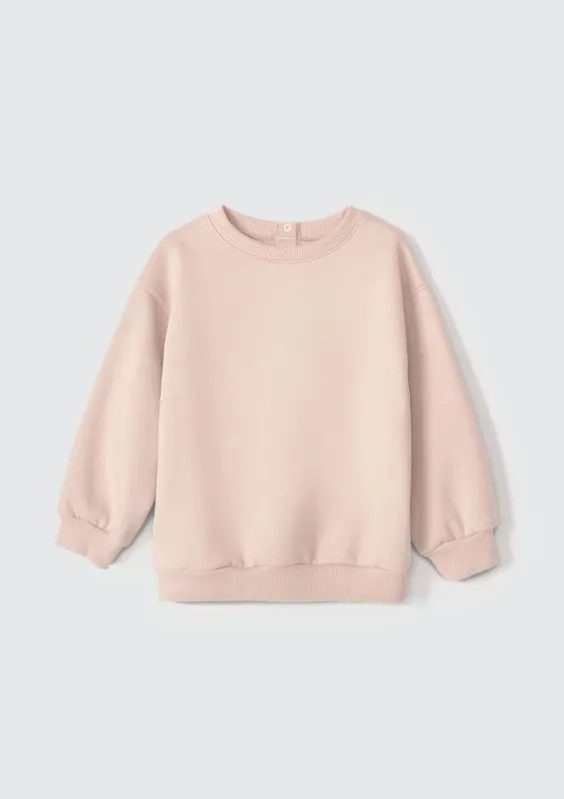 Blusão Básico de Moletom Infantil Unissex Toddler - Rosa 002