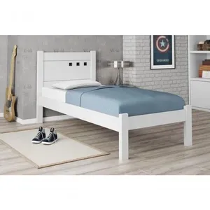 Cama De Solteiro Branco Paola Ii Framar