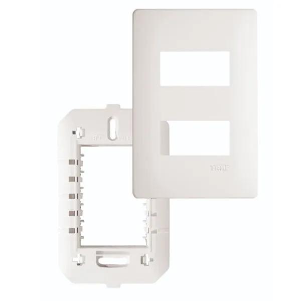 Placa com Suporte 4""x 2"" 2 Módulos Distanciados - 3636 - FAME