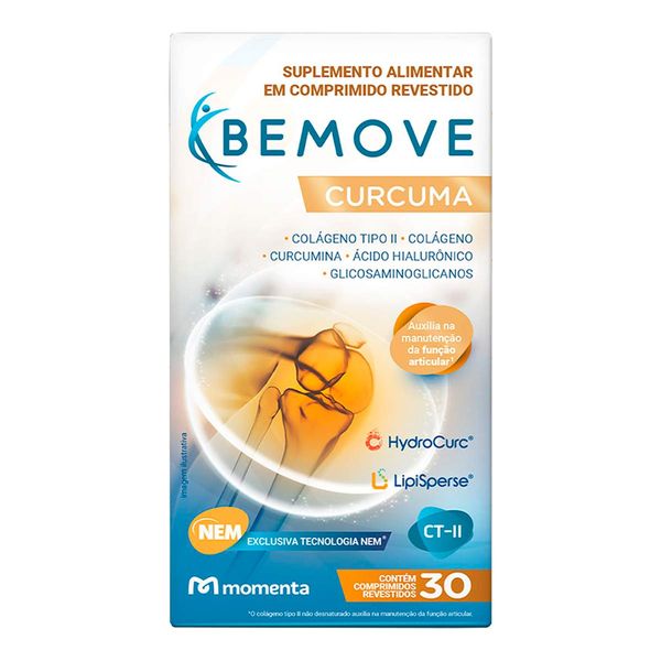 Suplemento Alimentar Bemove Cúrcuma 30 Comprimidos Revestidos