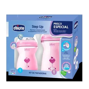 Conjunto de Mamadeiras - Chicco - Step Up - Rosa - 150ml e 330ml