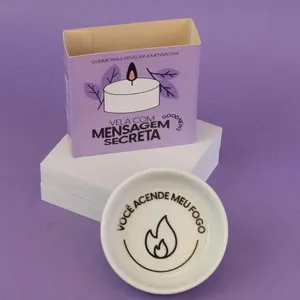 Vela Com Mensagem Secreta Vanilla Fire