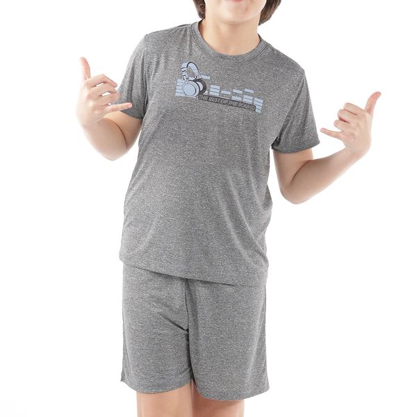 Pijama Em Liganete Infantil Mescla
