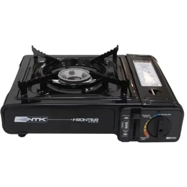 Fogareiro de Mesa Portátil Frontier para Camping com Ignição Eletrônica Piezo e Chama Regulável Preto Nautika Fogareiro de Mesa Portátil Frontier com Ignição Eletrônica Piezo e Chama Regulável Preto Nautika