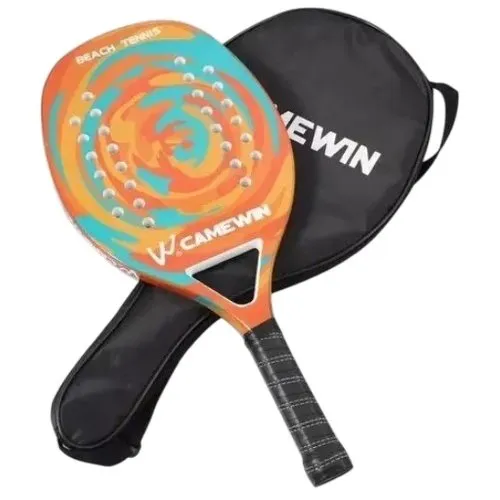 Raquete Beach Tênis Xiongzhi 2 Peças Laranja E-BI