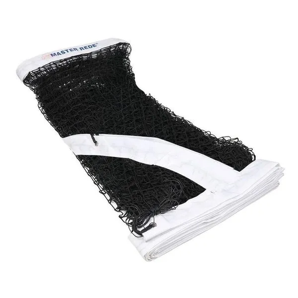 Rede de Beach Tennis Master Lazer 4 Faixas Fio 1mm Seda Malha 4x4 Branco Matrix Rede de Beach Tennis Master Lazer 4 Faixas Fio 1mm Seda Branco Matrix