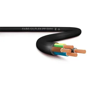Cabo PP Flexível 500 V 4x 2,50 mm² preto com 100 metros - SIL