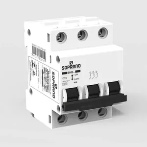 Disjuntor Tripolar Soprano 10A Curva C 3KA SHB3 GII-C010A (MP)