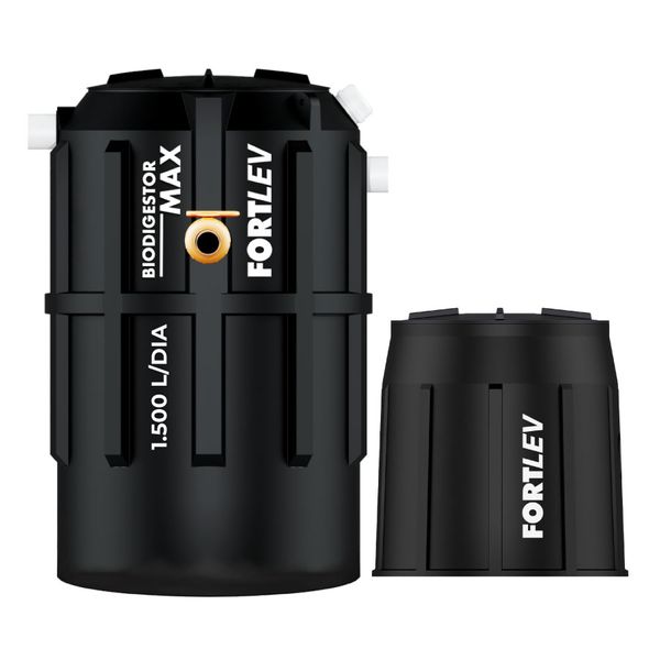 Kit Biodigestor Max 1.500L/Dia e Leito de Secagem Fortlev
