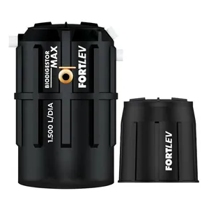 Kit Biodigestor Max 1.500L/Dia e Leito de Secagem Fortlev