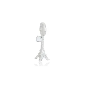 Berloque Atraktiva Jóias Viagem Torre Eifel e Câmera Fotográfica em Prata 925 2,9CM X 0,7CM Prata Berloque Atraktiva Jóias Torre Eifel e Câmera Fotográfica Prata 925 2,9CM X 0,7CM Prata