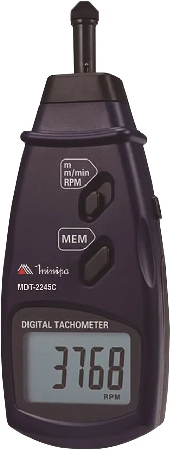 Tacômetro Digital de Contato 0,5 MDT2245C 19999RPM - Minipa