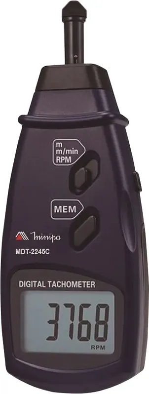 Tacômetro Digital de Contato 0,5 MDT2245C 19999RPM - Minipa