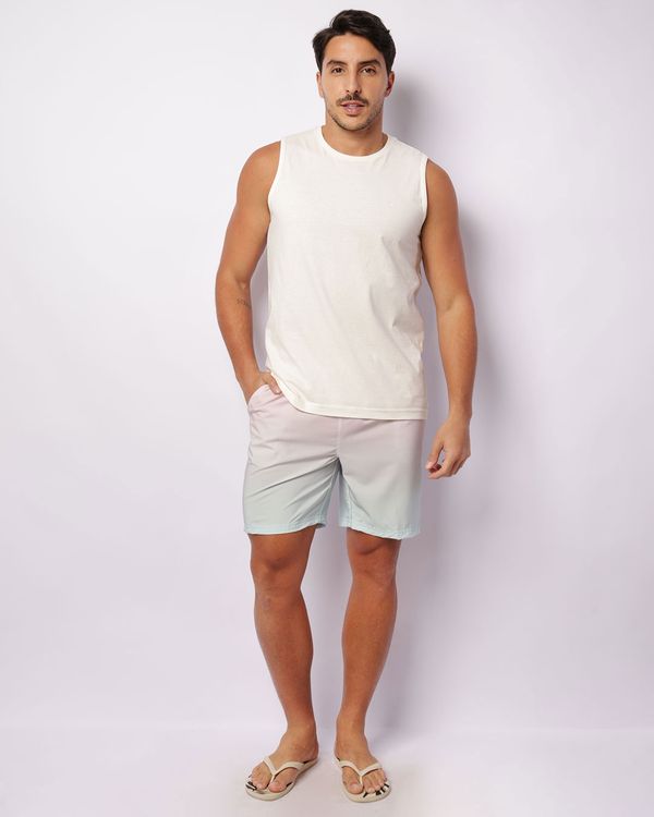 Short Masculino Surf Degradê Com Bolsos Rosa XGG