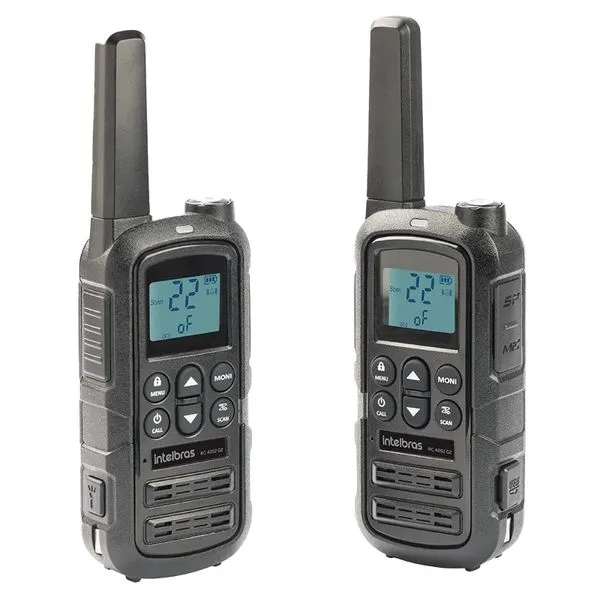 Walkie Talkie Intelbras 26 Canais 20 Km RC4002 Preto