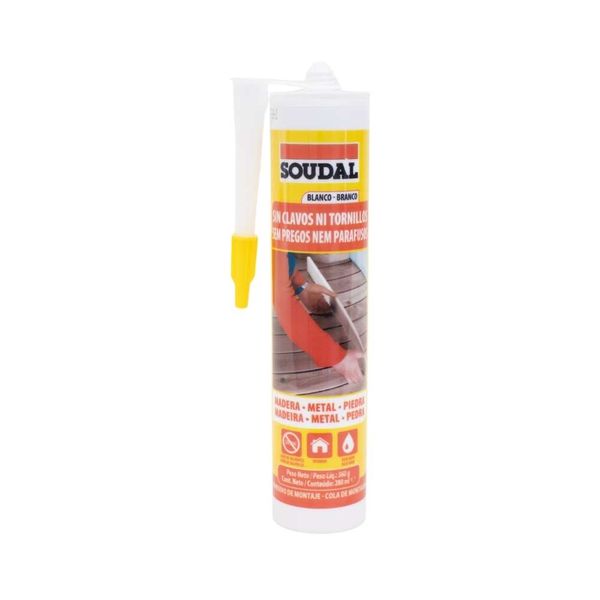 Adesivo de Montagem Fixa sem Prego Branco 280g Soudal