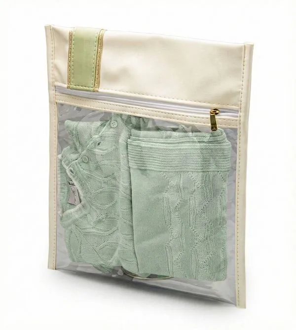 Kit Saquinho Organizador Malu com 3 unidades Gelo/Verde