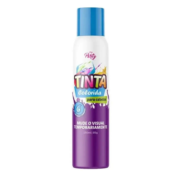 Spray para Cabelo Aeroflex Colorido Azul Neon 150ml SPRAY CAB AEROFLEX 150ML COLORIDA AZUL N