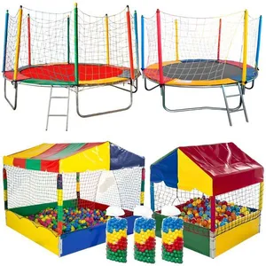 Pula Pula Trampolim E Piscina De Bolinhas Com Bolinhas Coloridas Infantil