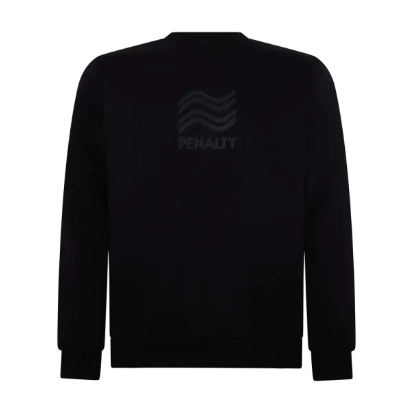 Blusão Casual Basic Penalty Careca – Moletom Masculino Macio para Treino e Rotina - Preto G