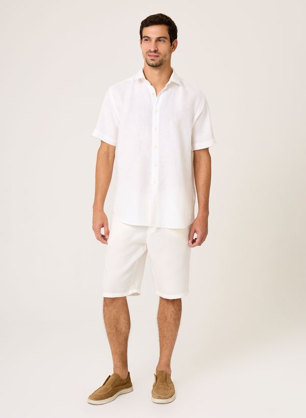 Camisa Comfort Fit Linho Tinto Dudalina Masculina 5