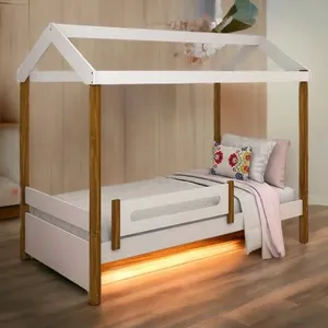 Cama Casa Elisa Branco/mel C/ Colchão