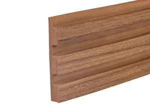 Painel Ripado EVA Autocolante Madeto Meu Rodapé Painel Ripado EVA Autocolante Madeto Nogueira Natural 10cmx2,5m