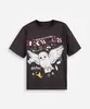 camiseta juvenil oversized harry potter coruja cinza 14