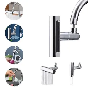 Extensor Giratório para Torneira 360 Graus 04 Tipos de Jatos com Economia de Água Transparente Top Rio Comercial Extensor para Torneira Extensor Giratório 360 Graus 04 Tipos de Jatos Transparente Top Rio Comercial