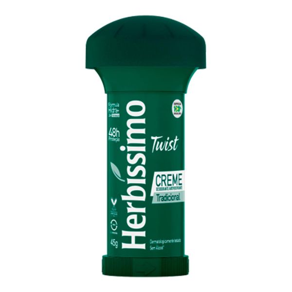 Desodorante em Creme Herbíssimo Twist Tradicional 45g