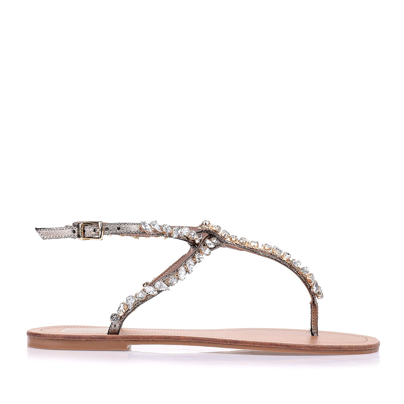 Rasteira Suede Lux Gold