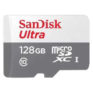 Cartão de Memória Micro SD Ultra 128GB 100MB-S C10 A1 SDSQUNR-128G-GN3TA Sandisk Cartão de Memória Micro SD Ultra 128GB 100MB-S C10 SDSQUNR-128G-GN3TA Sandisk