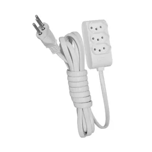 Extensão Fame 2P+T 3 Tomadas 5m 10A/250V Branco (MP)