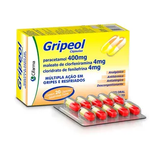 Gripeol 400mg + 4mg + 4mg 20 Cápsulas