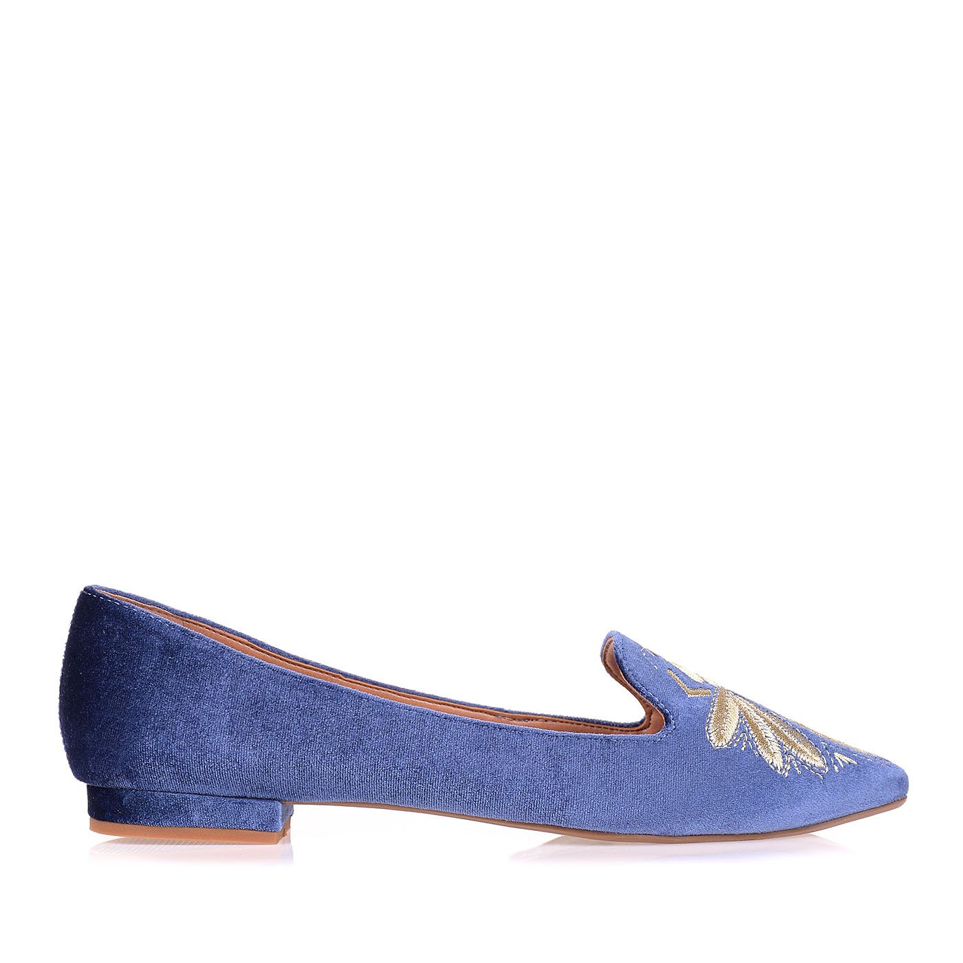 Sapatilha Velours Denim