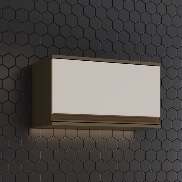 Armário Aéreo Basculante 1 Porta Connect Henn 60cm | Duna/Cristal