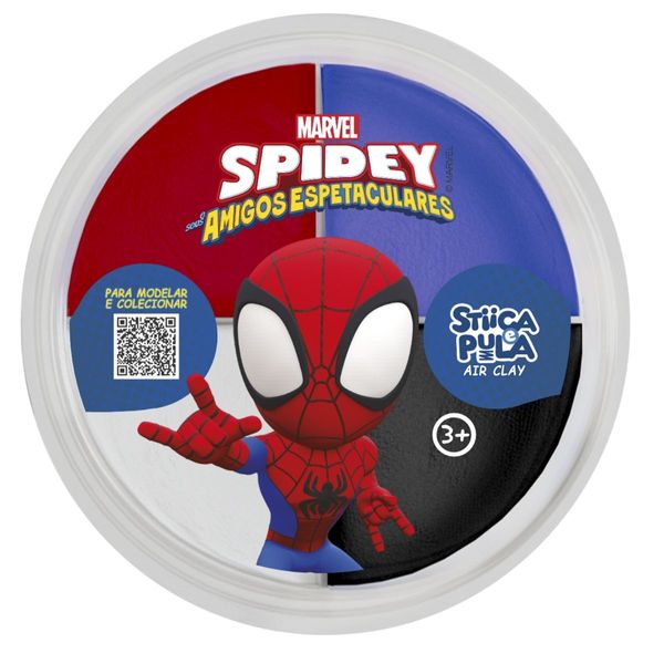 STICA E PULA AIR CLAY SPIDEY HOMEM ARANHA 20G DOCE BRINQUEDO