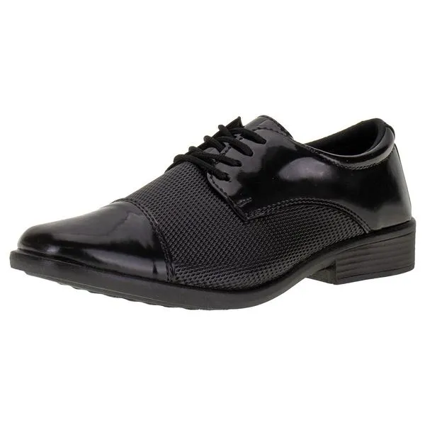 Sapato Infantil Social Polo Start - 801 VERNIZ/PRETO 32
