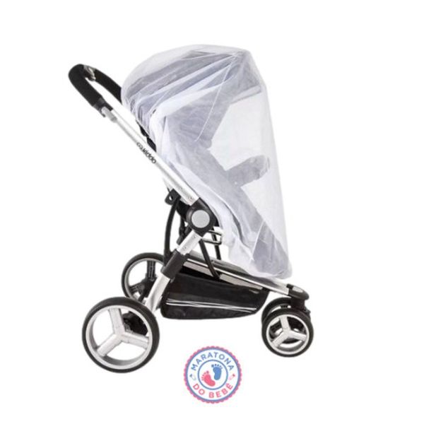 Mosquiteiro para Carrinho Maratona do Bebê Proteção Contra Insetos Universal Portátil Flexível Branco OEM Mosquiteiro para Carrinho Maratona do Bebê Proteção Contra Insetos Universal Branco OEM