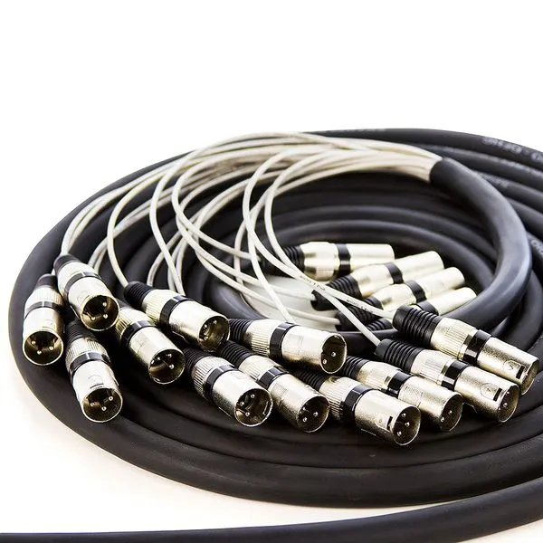 Multicabos com Conectores XLR 16 Vias Amphenol 18 metros