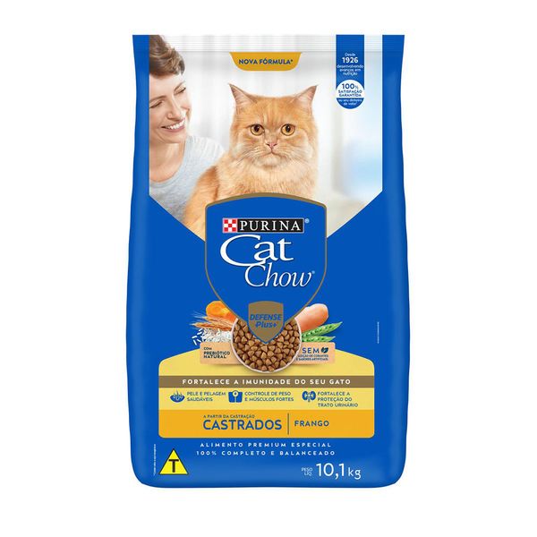 Ração Cat Chow Castrados Frango 10,1 kg