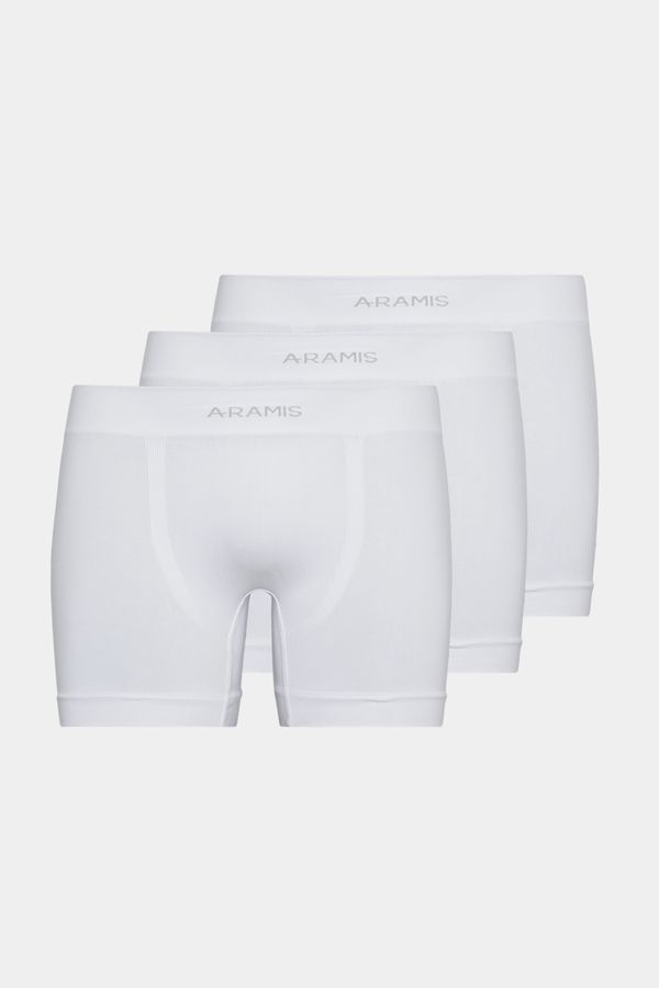 Kit 3 Cuecas Boxer Sem Costura Branco - G