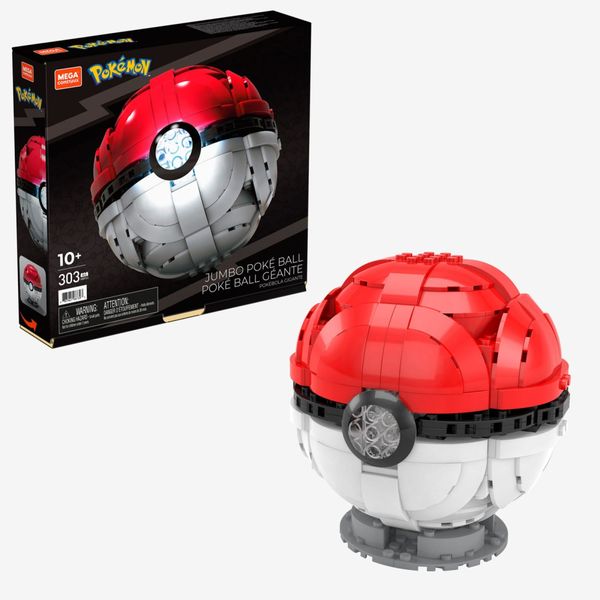 Jumbo Poké Ball - Pokebola c/ Luz - Blocos de Montar Pokémon - 304 Peças - Mega - Mattel