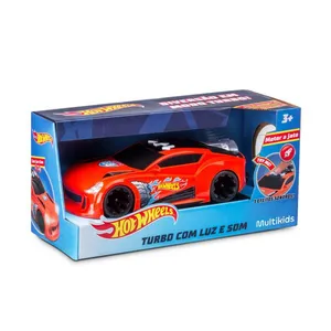 Carro Hot Wheels Turbo com Luz e Som Laranja Multikids - BR1431OUT [Reembalado] BR1431OUT
