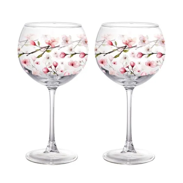 Conjunto 2 Peças De Taça Gin Blow Cerejeira Hauskraft 630ml