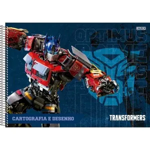 CADERNO DESENHO UNIV CAPA DURA TRANSFORMERS 60F