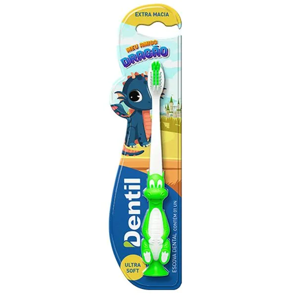 Escova De Dente Dentil Kids Meu Amigo Dragao Extra Macia