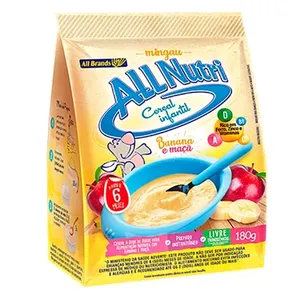 Mingau de Banana E Maça Cereal Infantil Allnutri 180g
