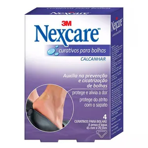 Curativo para Bolhas Nexcare Calcanhar 4 Unidades